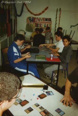 une partie de Magic au club en 1994